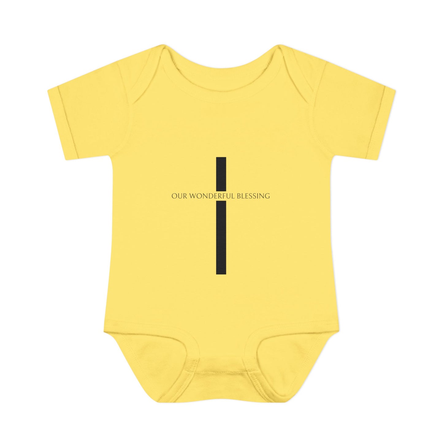 Our Wonderful Blessing Cross Baby Onesie