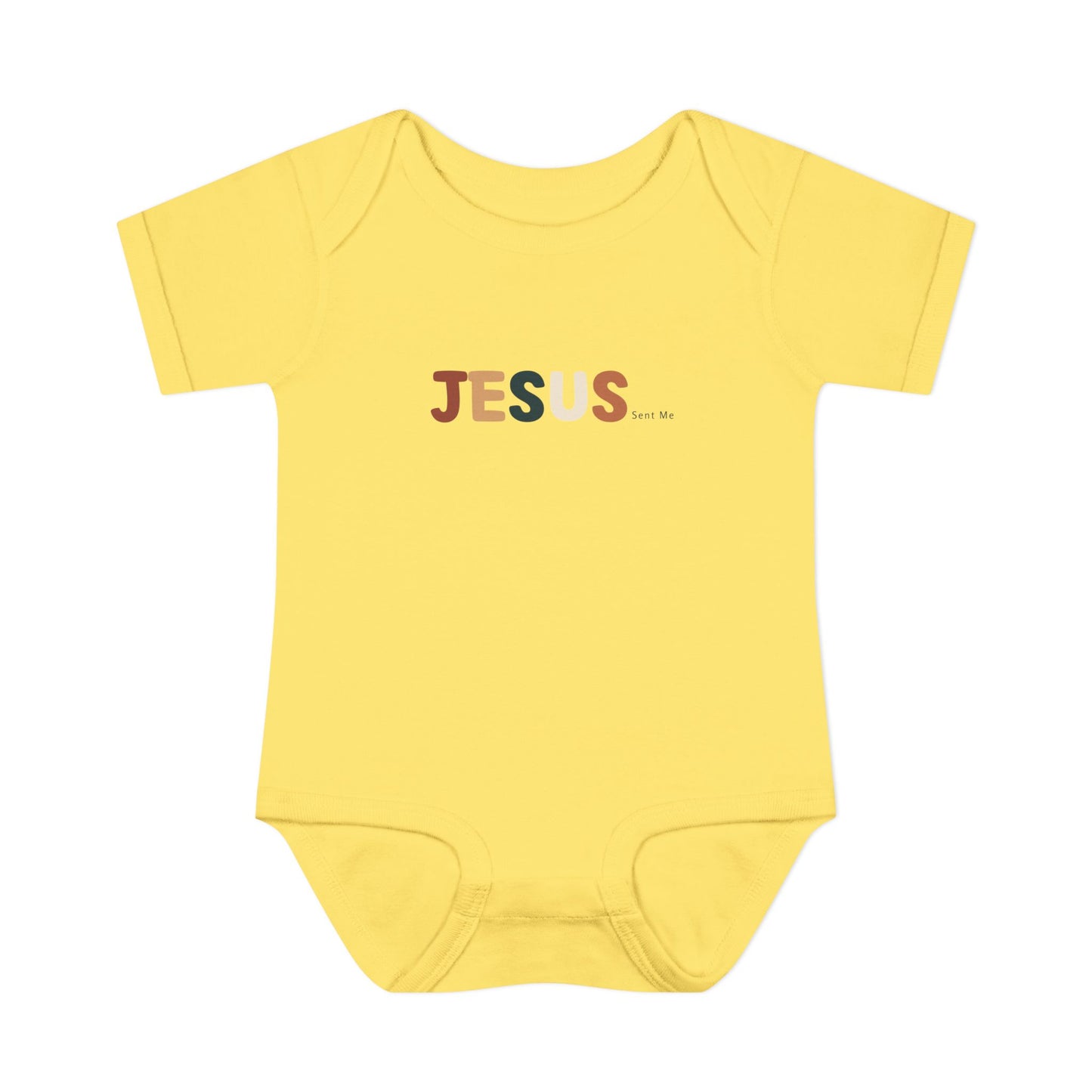 Jesus Sent Me Earth Tones Baby Onesie