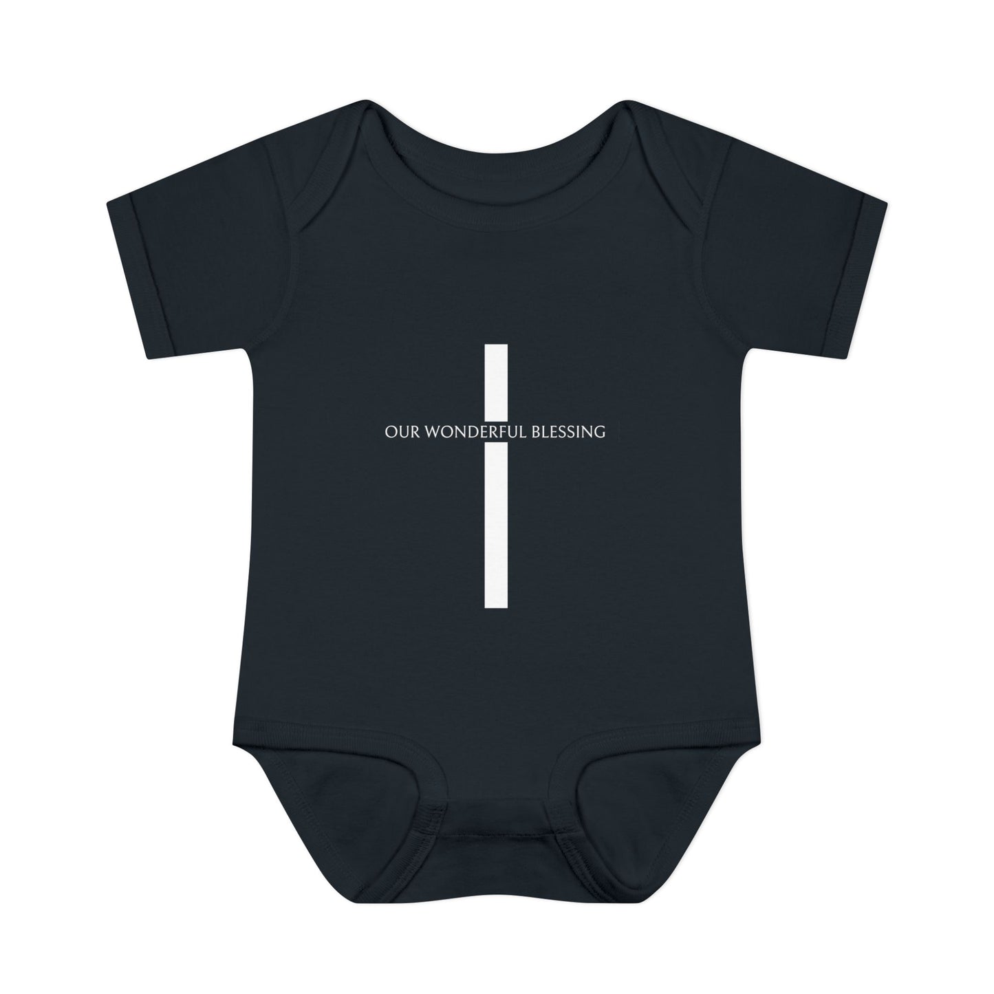 Our Wonderful Blessing Cross Baby Onesie