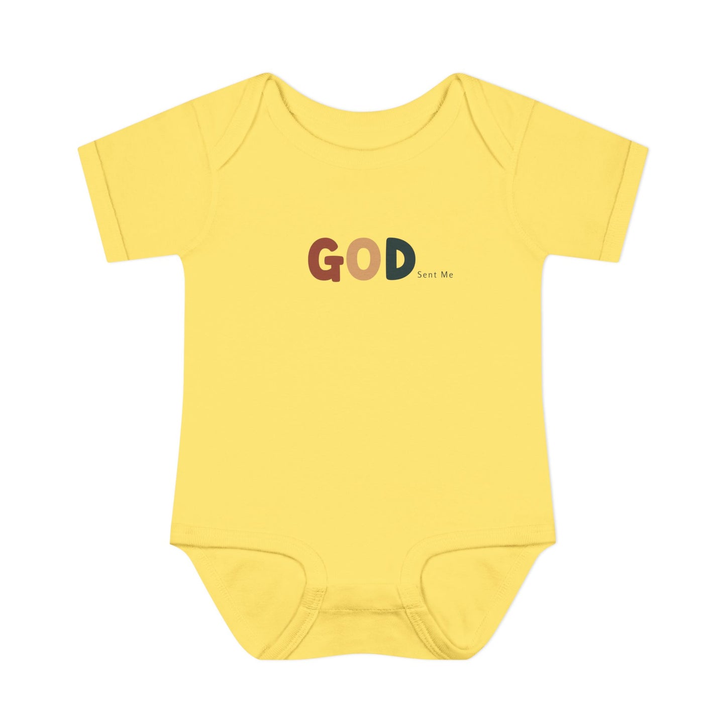 God Sent Me Earth Tones Baby Onesie