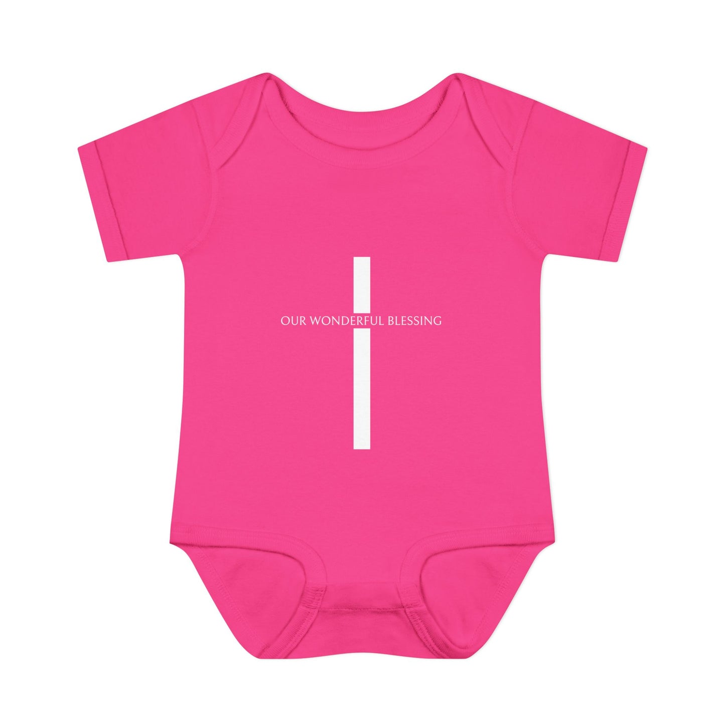 Our Wonderful Blessing Cross Baby Onesie