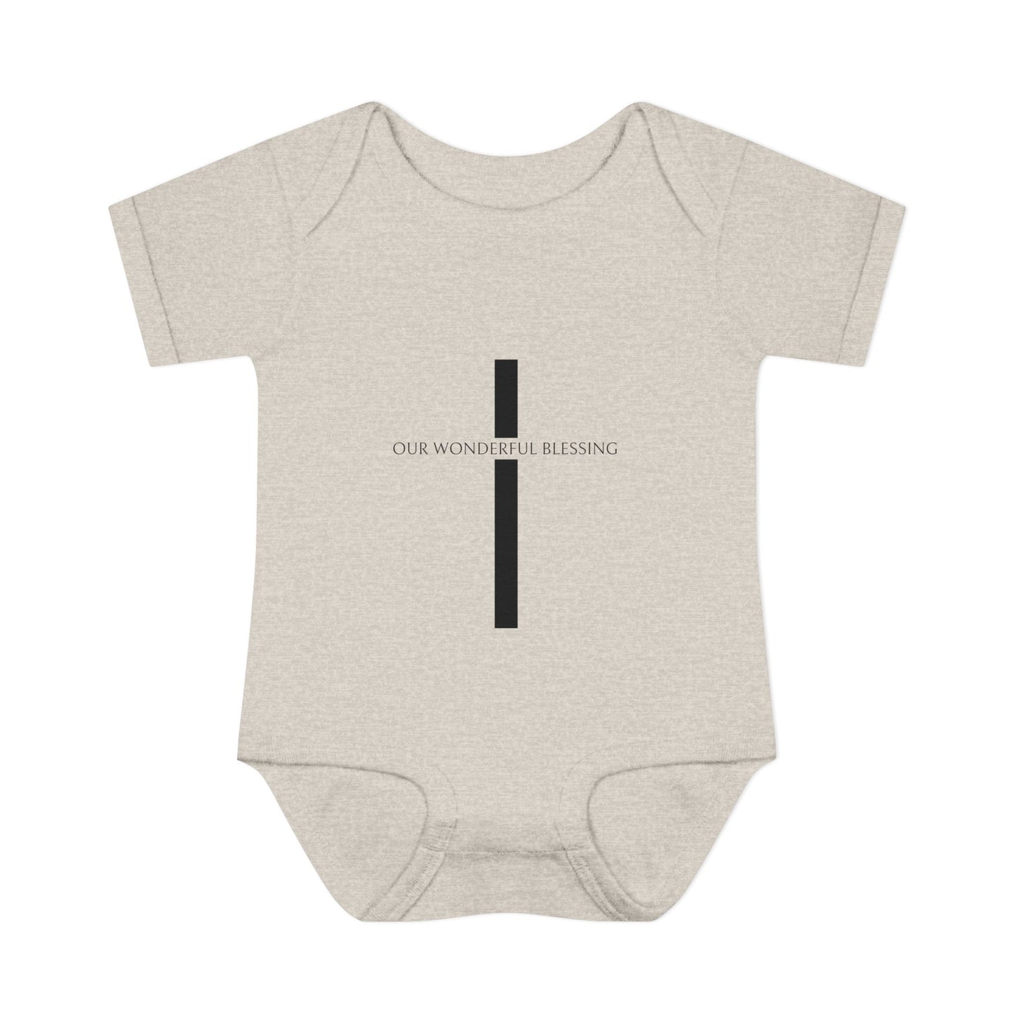 Our Wonderful Blessing Cross Baby Onesie
