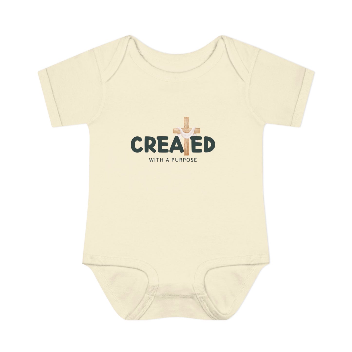 Created With A Purpose X Baby Onesie