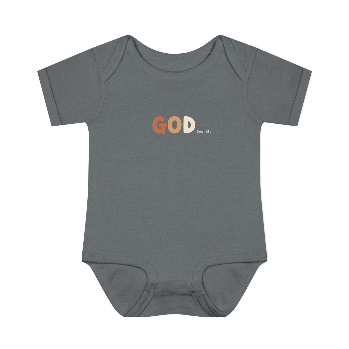 God Sent Me Earth Tones Baby Onesie