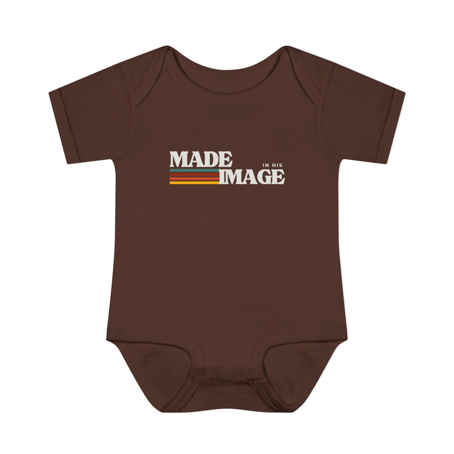 Made in His Image Rertro Baby Onesie
