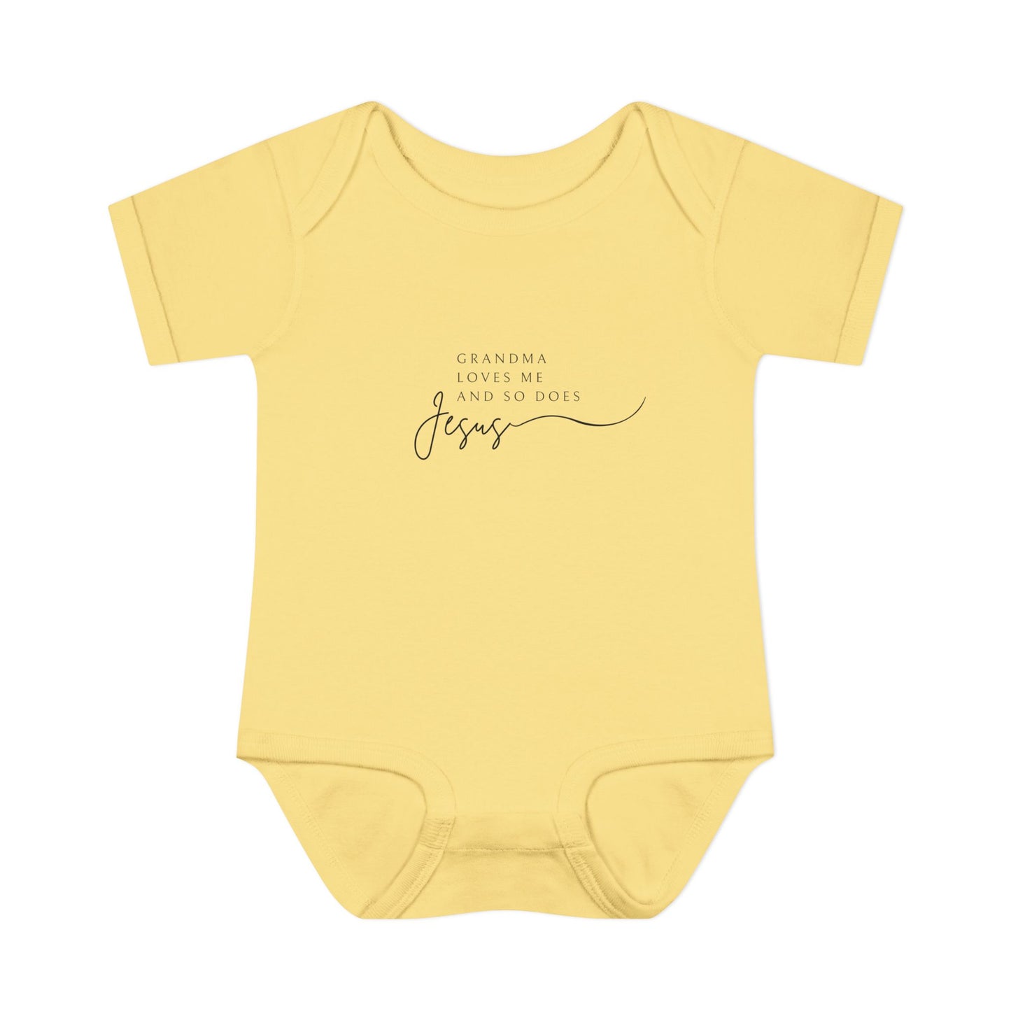 Grandma Loves Me and So Does Jesus Baby Onesie