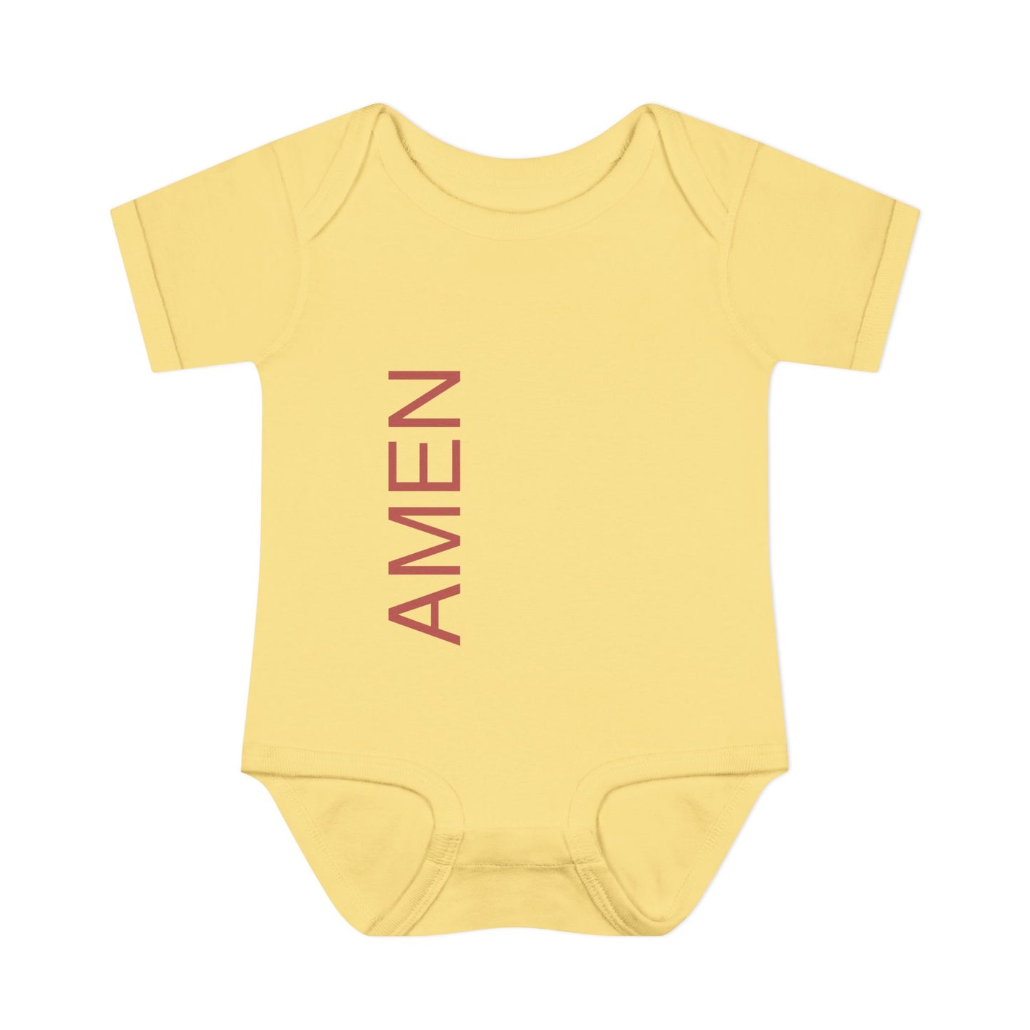 Red AMEN Baby Onesie