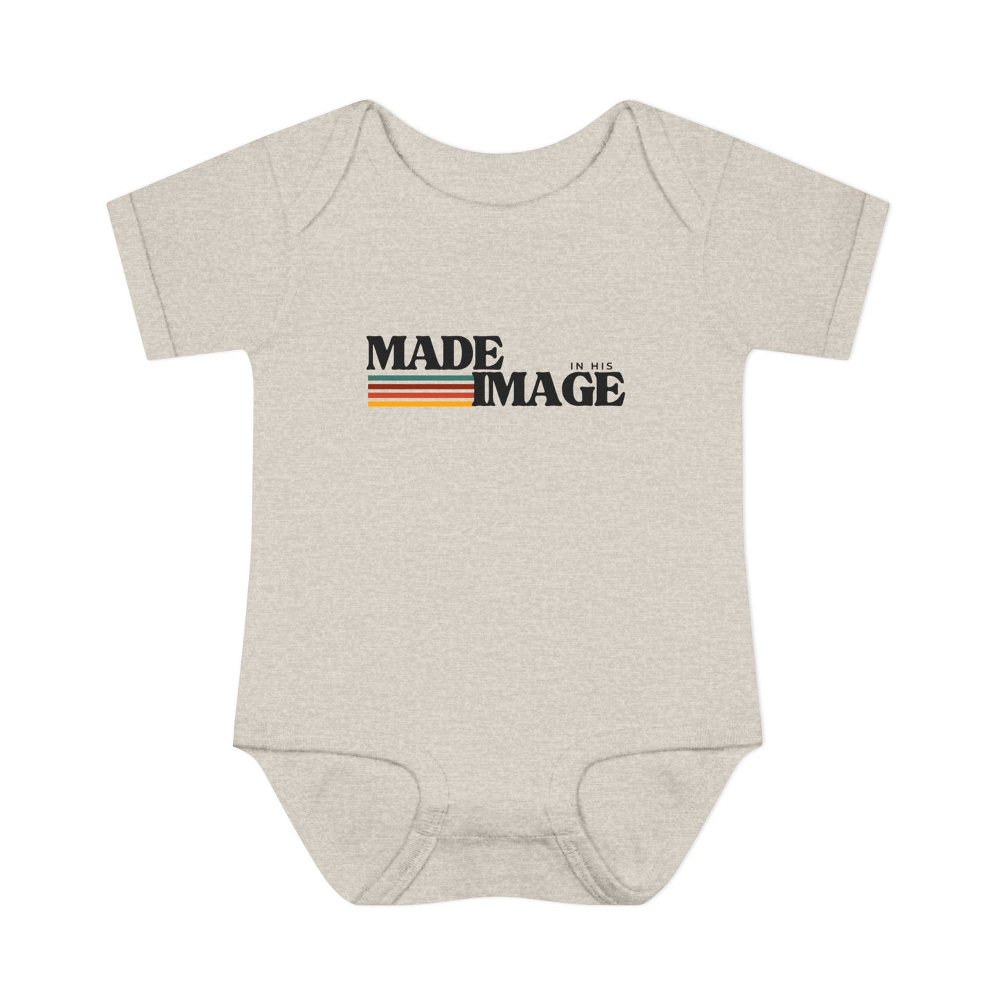Made in His Image Rertro Baby Onesie
