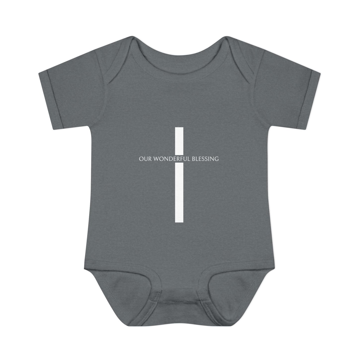 Our Wonderful Blessing Cross Baby Onesie
