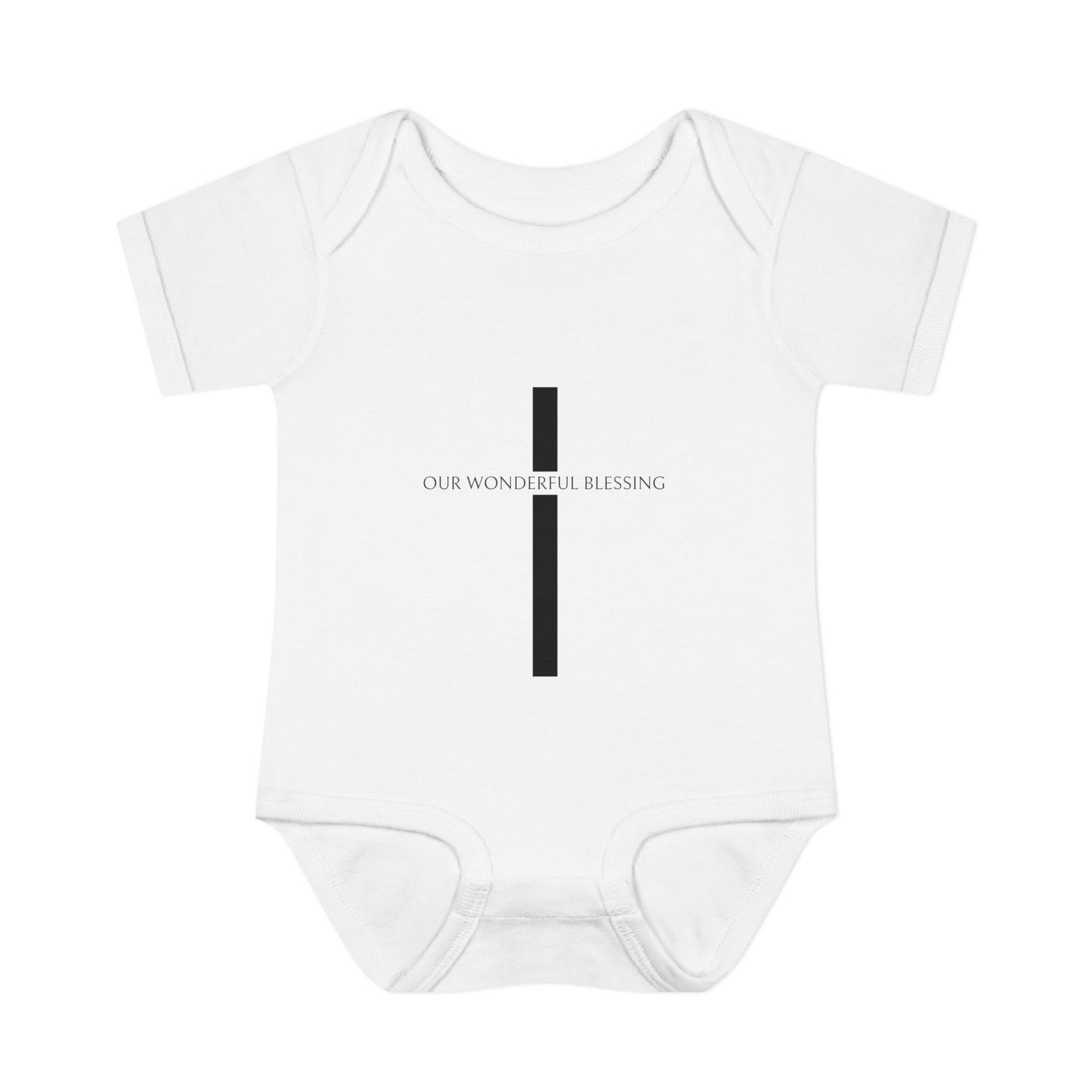 Our Wonderful Blessing Cross Baby Onesie