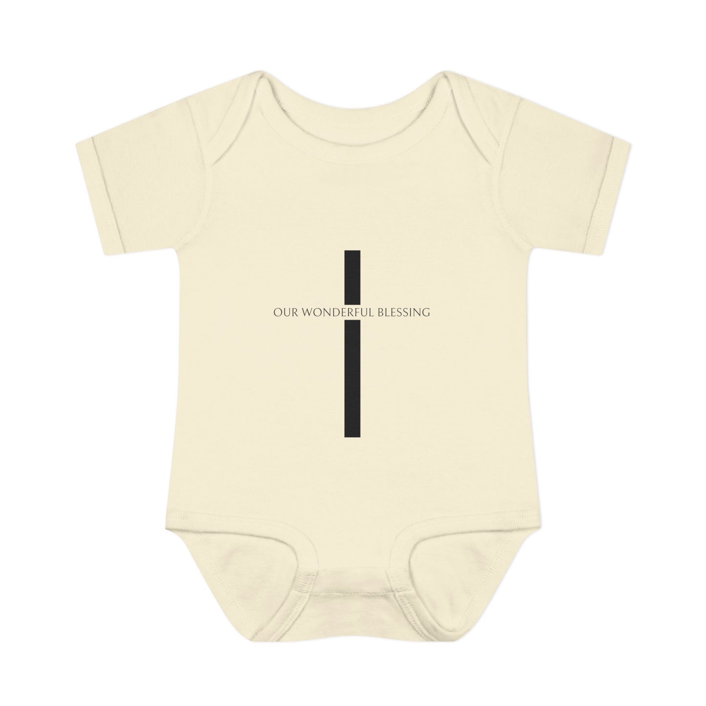 Our Wonderful Blessing Cross Baby Onesie