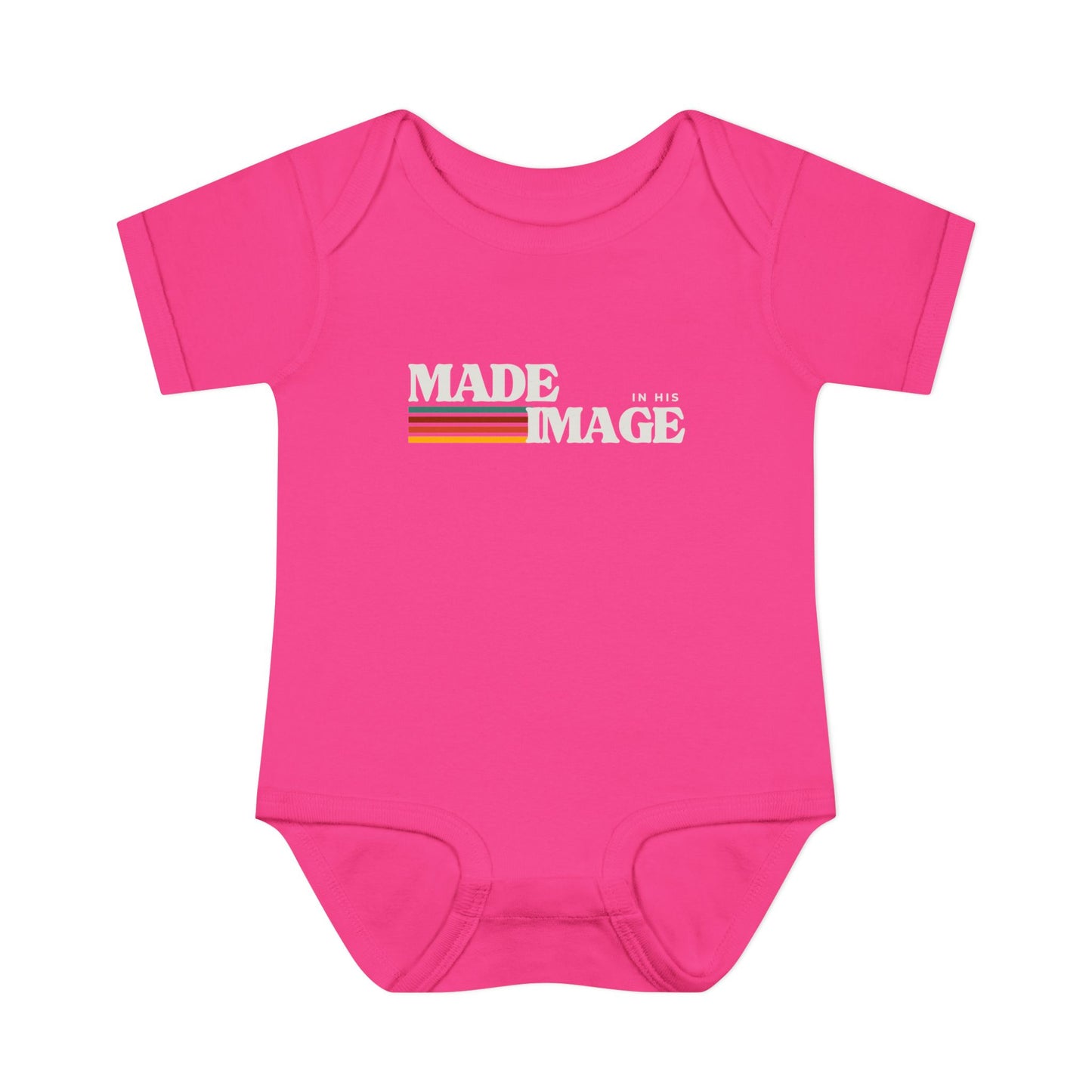 Made in His Image Rertro Baby Onesie