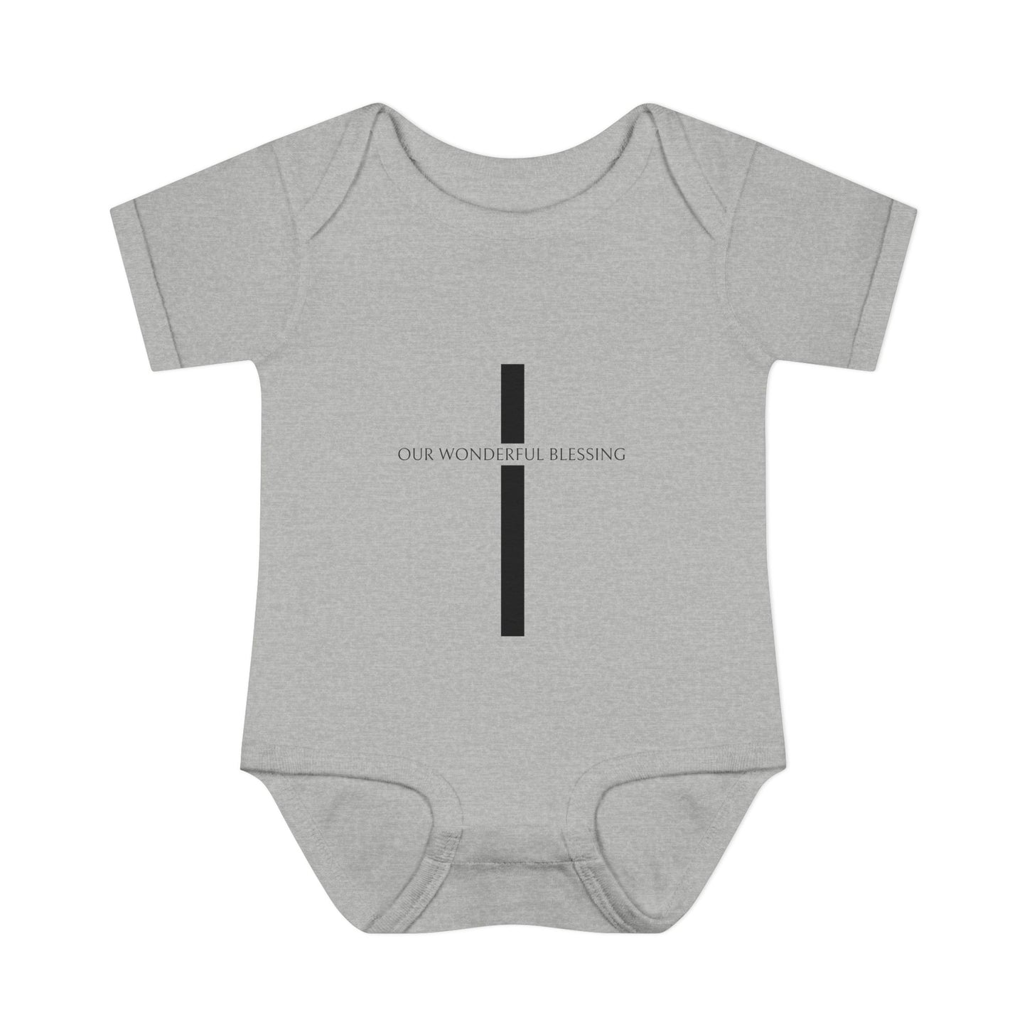 Our Wonderful Blessing Cross Baby Onesie
