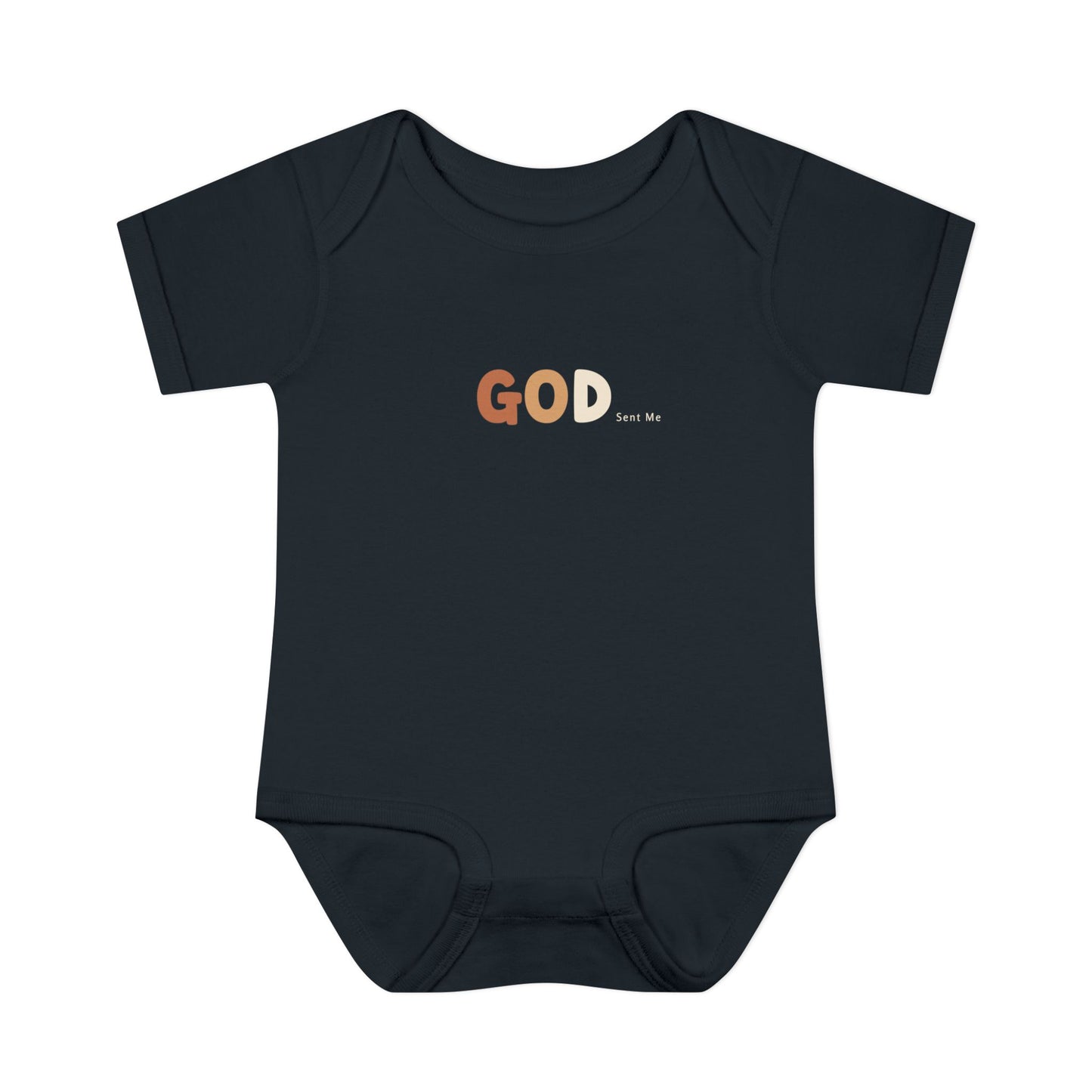 God Sent Me Earth Tones Baby Onesie