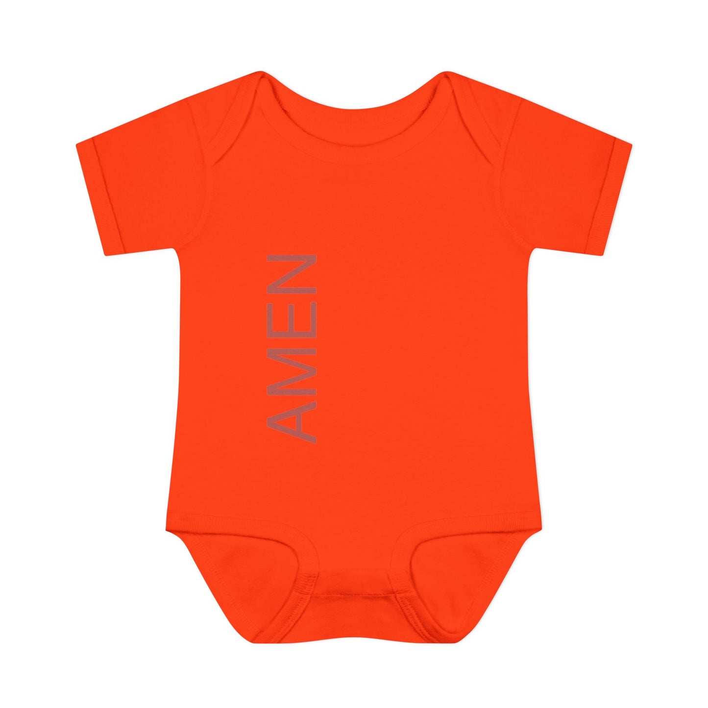 Red AMEN Baby Onesie