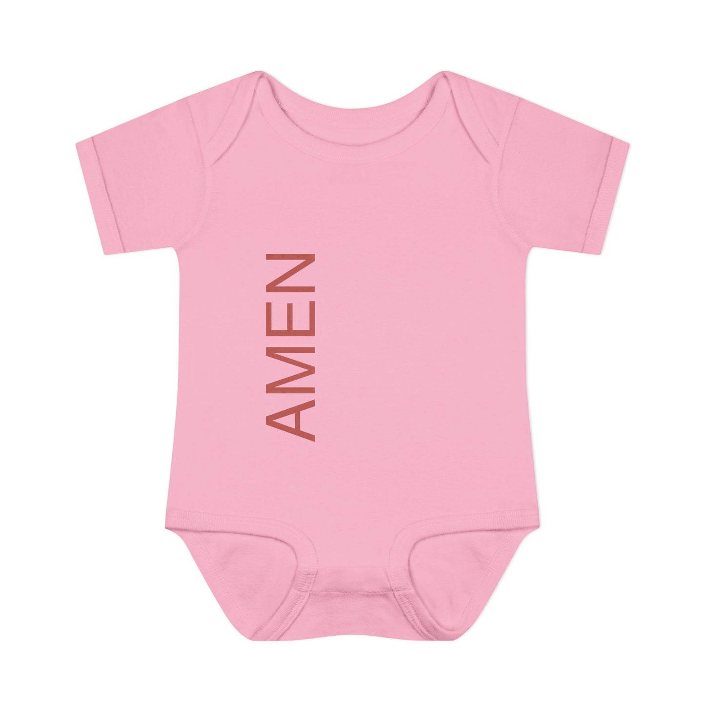 Red AMEN Baby Onesie