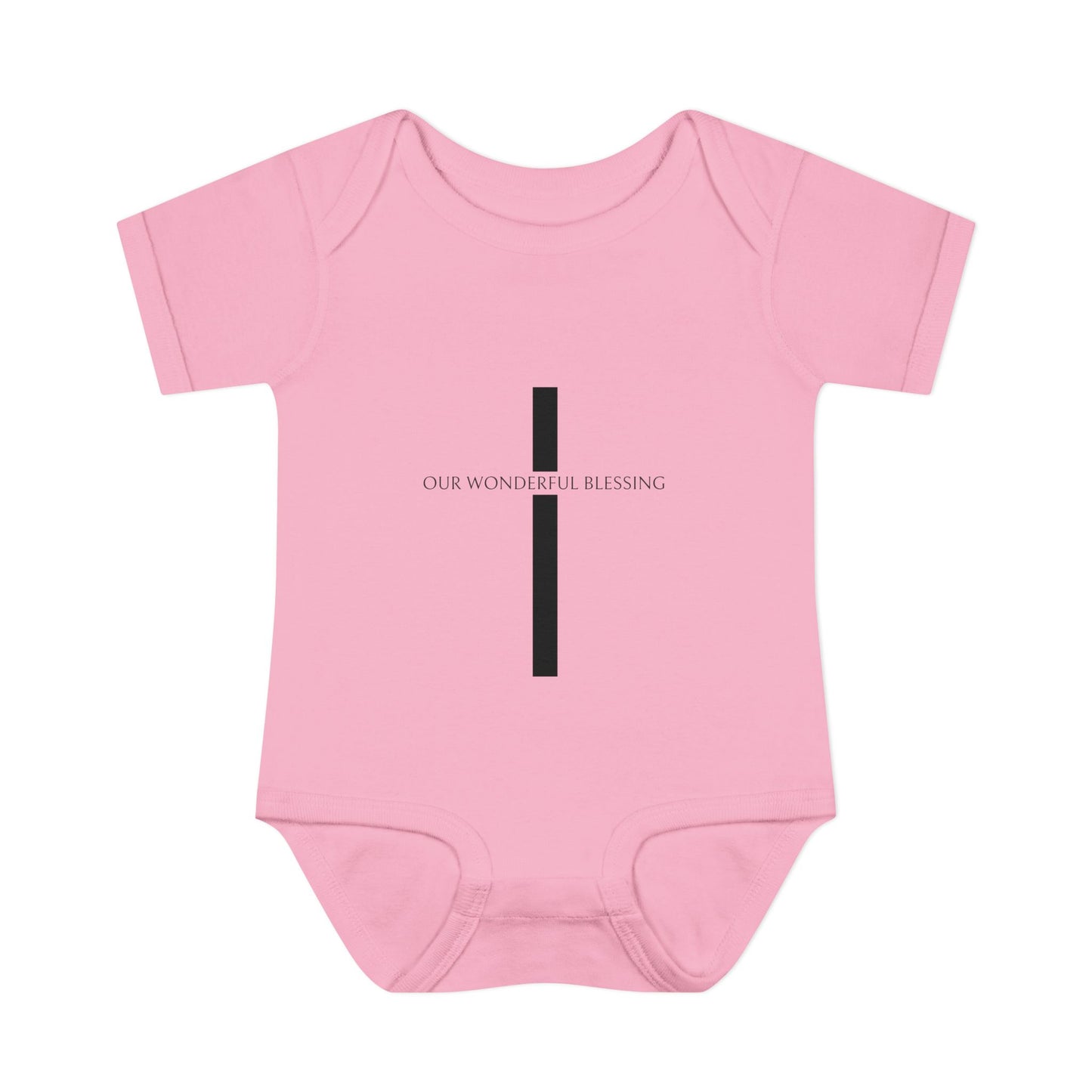 Our Wonderful Blessing Cross Baby Onesie