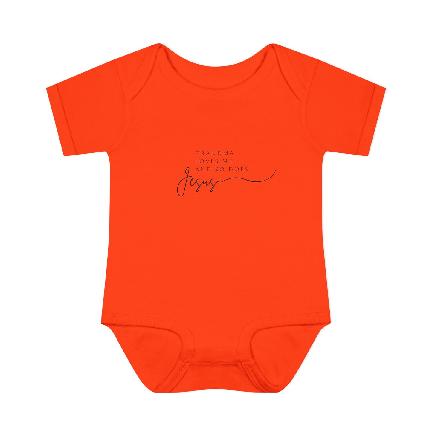 Grandma Loves Me and So Does Jesus Baby Onesie