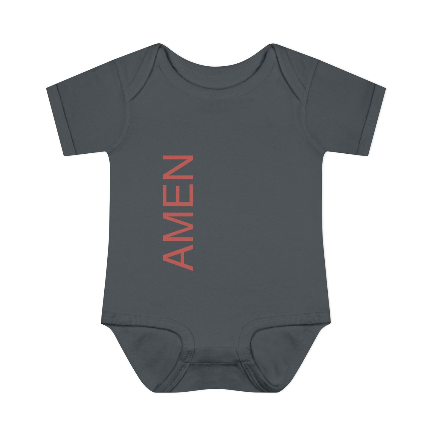 Red AMEN Baby Onesie