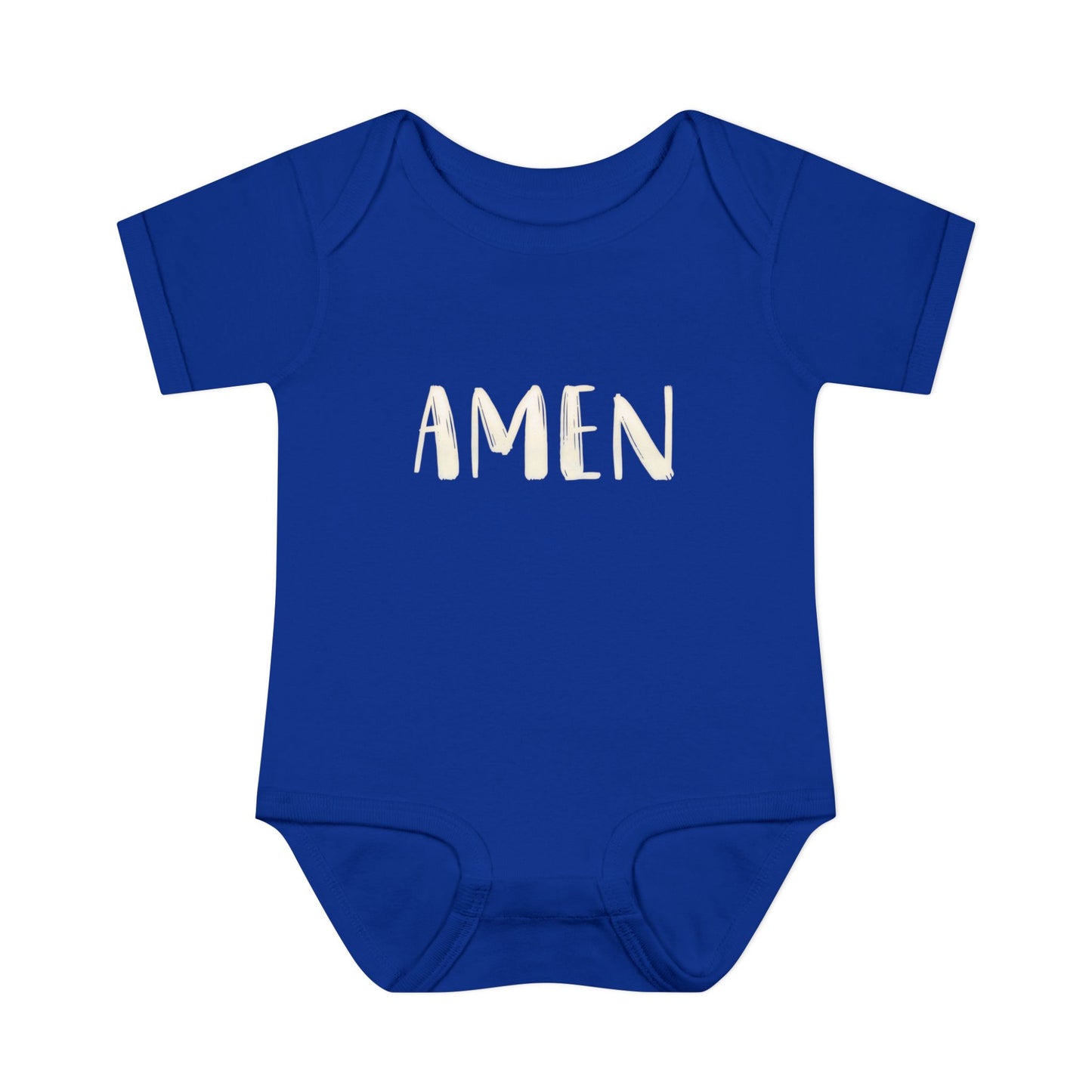 White and Bright AMen Baby Onesie