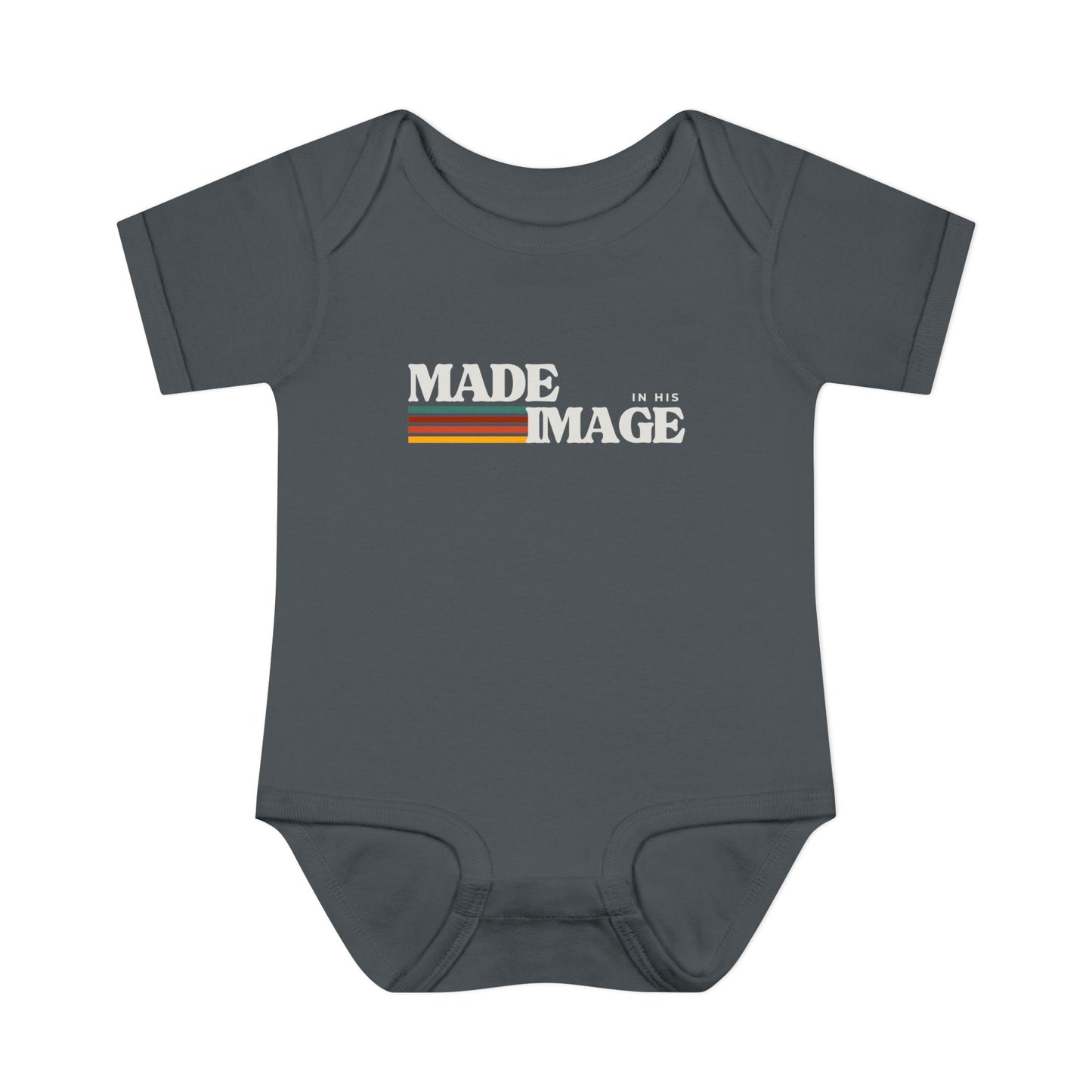 Made in His Image Rertro Baby Onesie