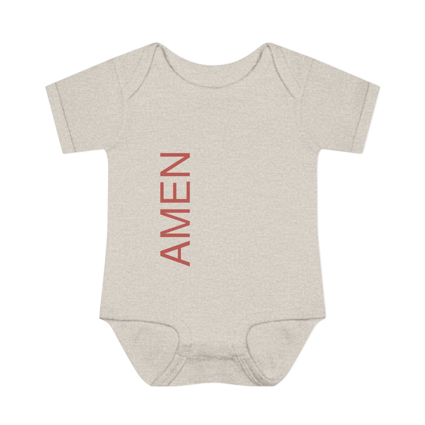 Red AMEN Baby Onesie