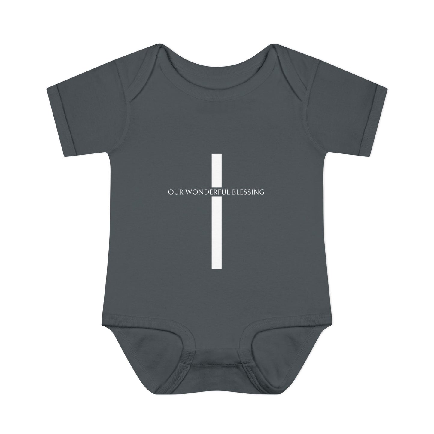 Our Wonderful Blessing Cross Baby Onesie