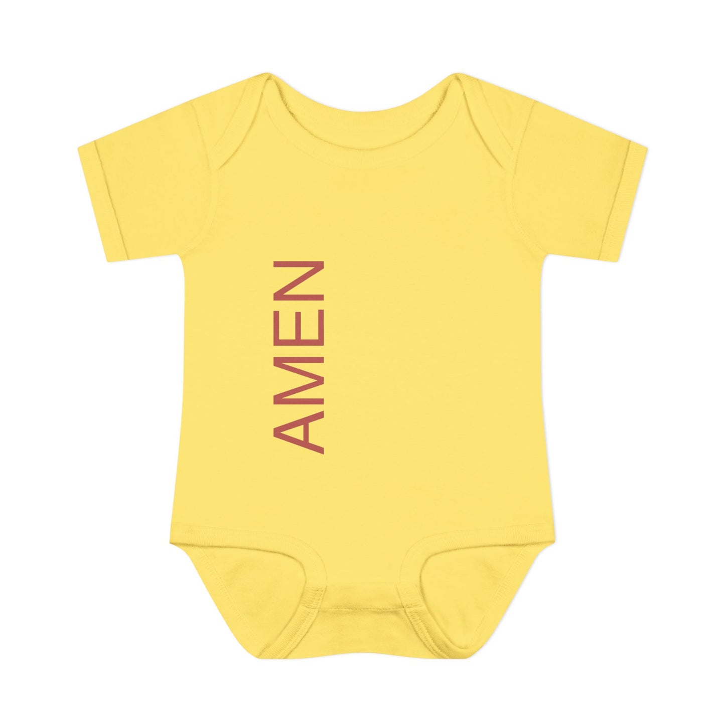 Red AMEN Baby Onesie