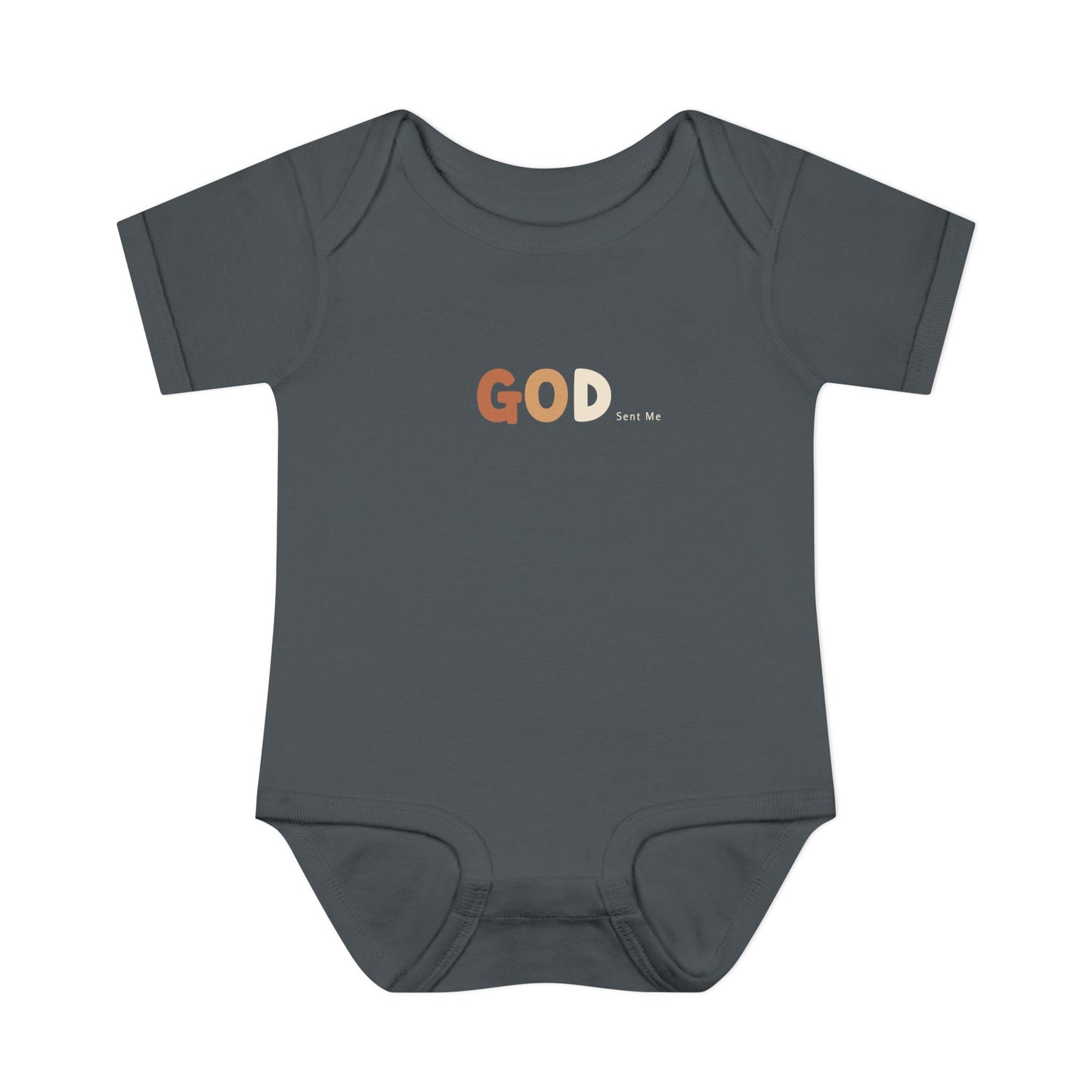 God Sent Me Earth Tones Baby Onesie