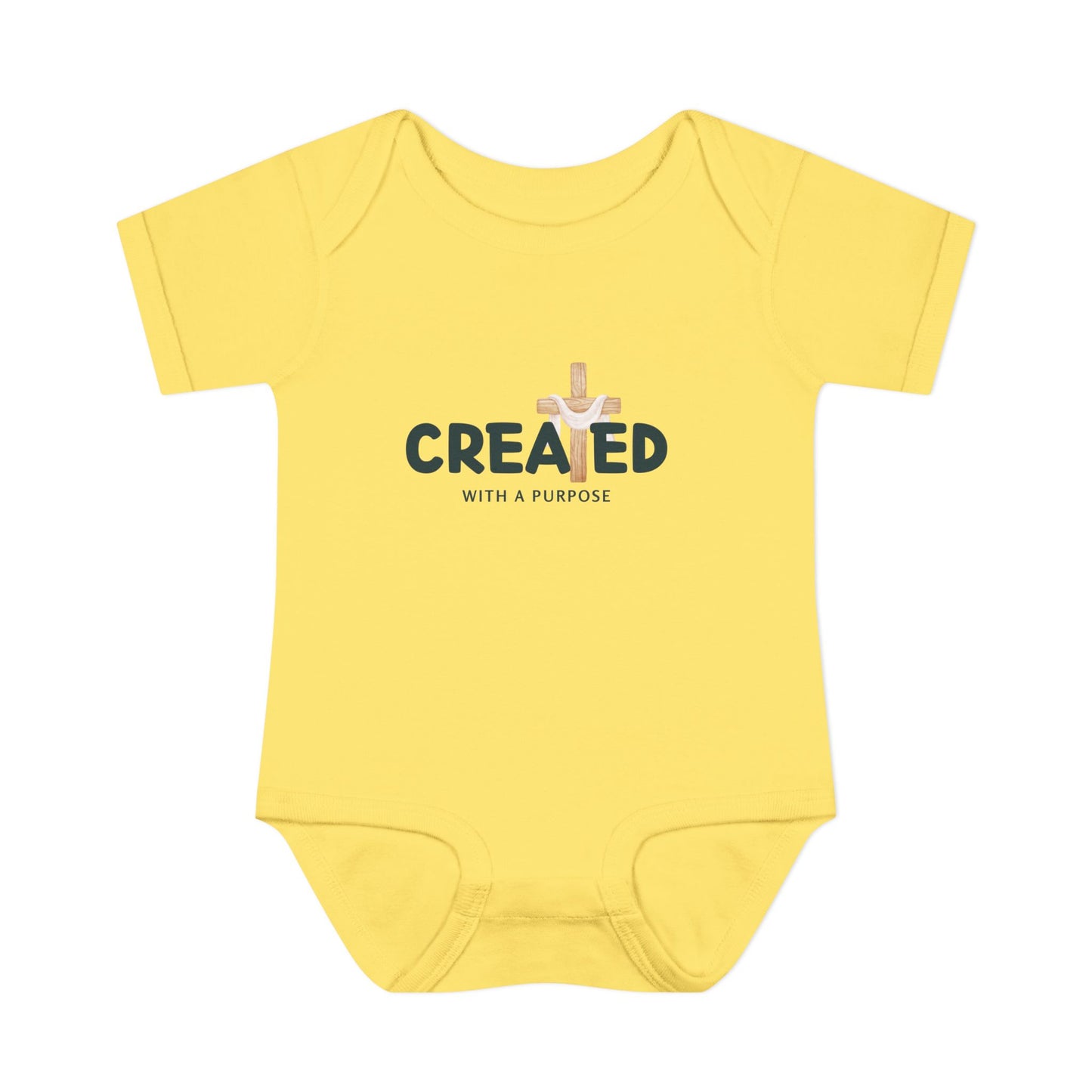 Created With A Purpose X Baby Onesie