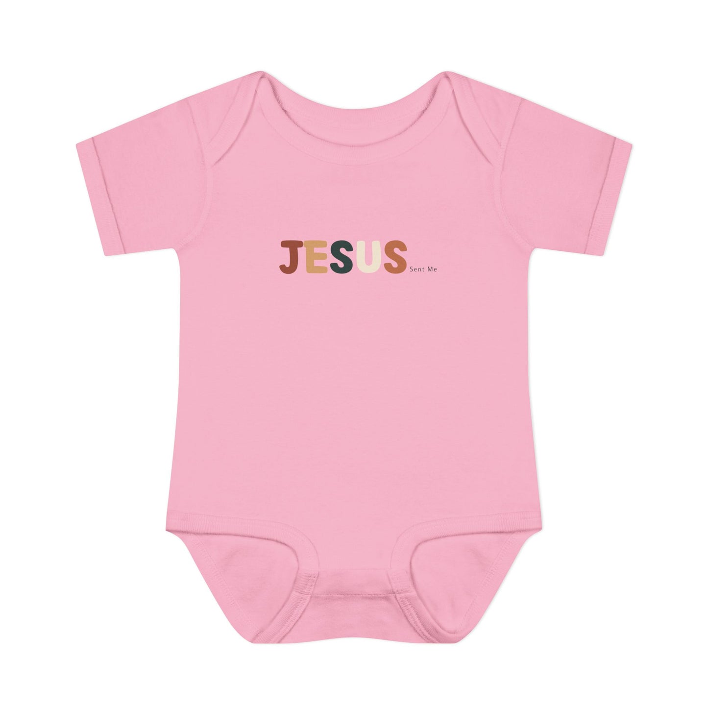 Jesus Sent Me Earth Tones Baby Onesie