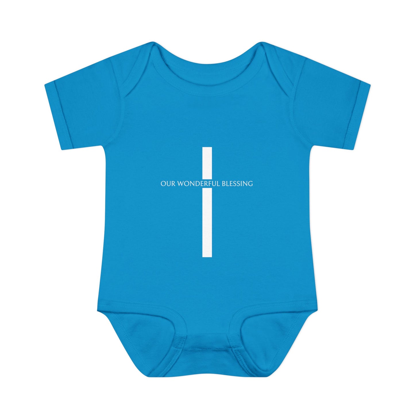 Our Wonderful Blessing Cross Baby Onesie