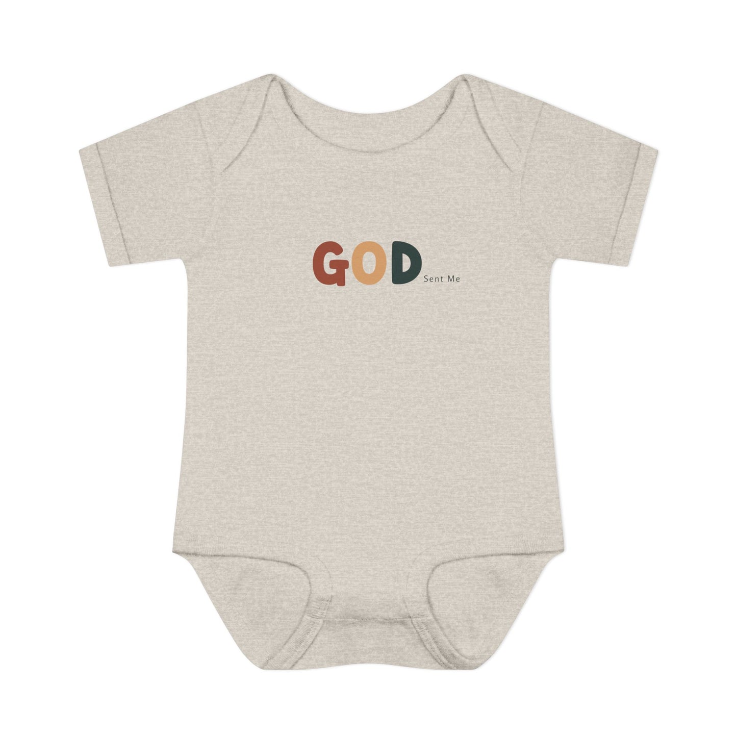 God Sent Me Earth Tones Baby Onesie