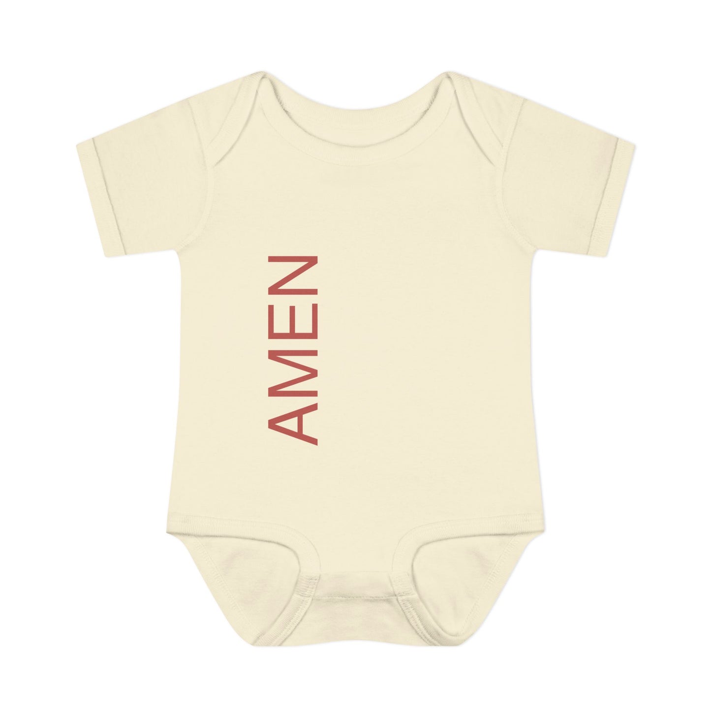 Red AMEN Baby Onesie
