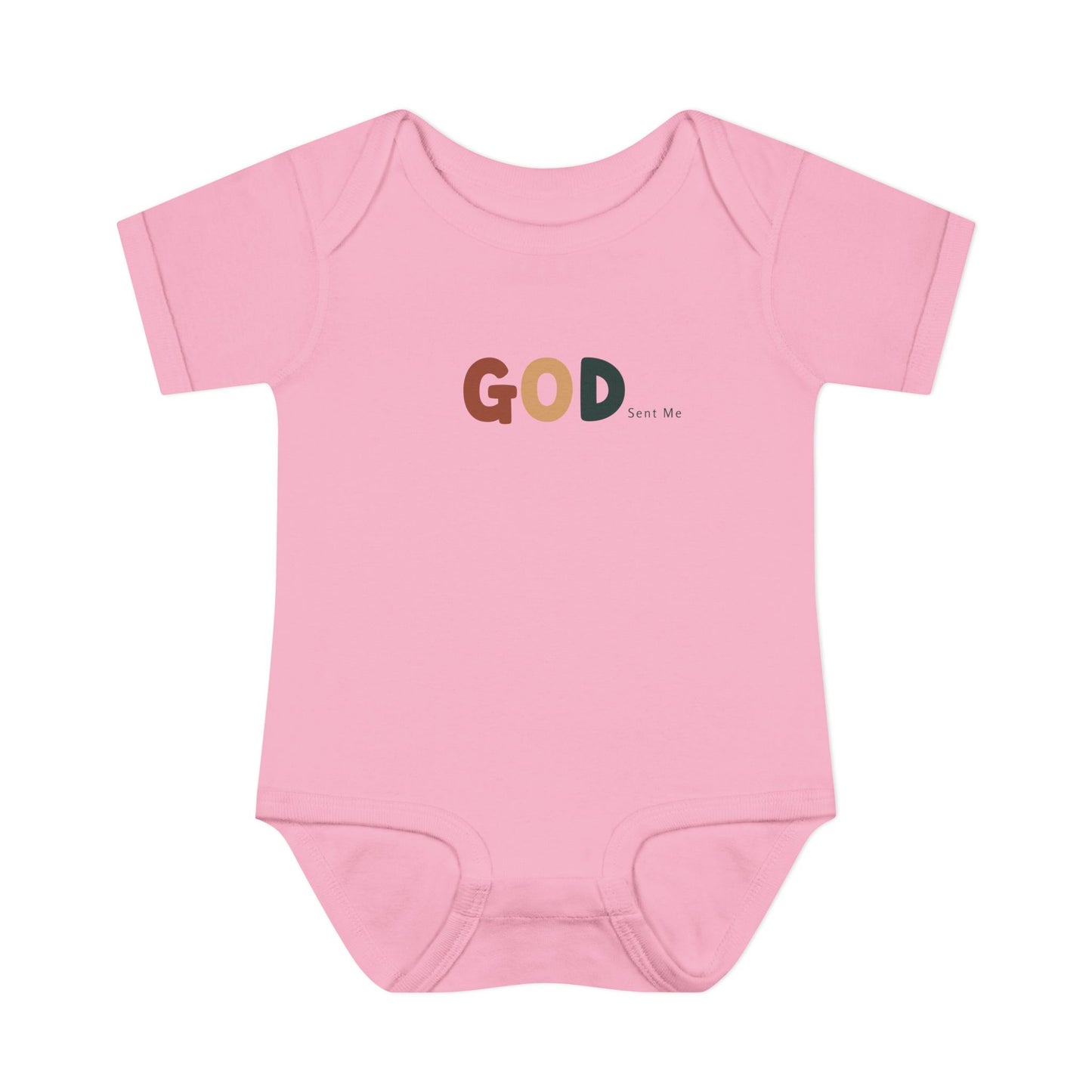 God Sent Me Earth Tones Baby Onesie