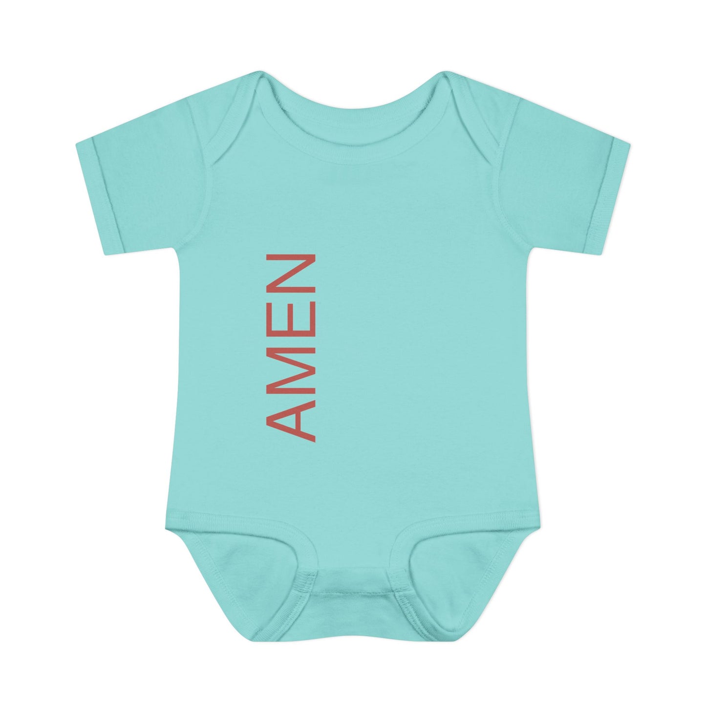 Red AMEN Baby Onesie
