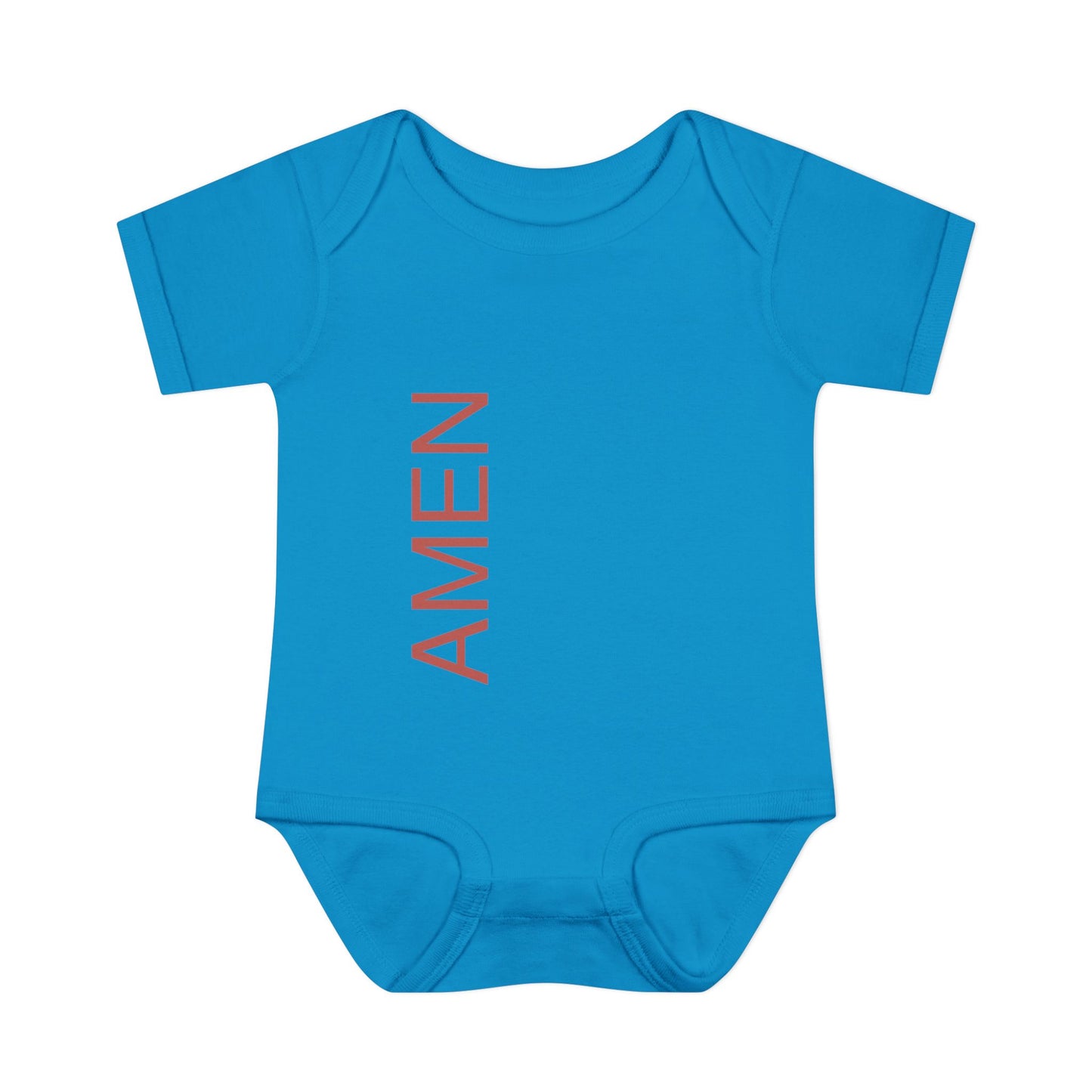 Red AMEN Baby Onesie