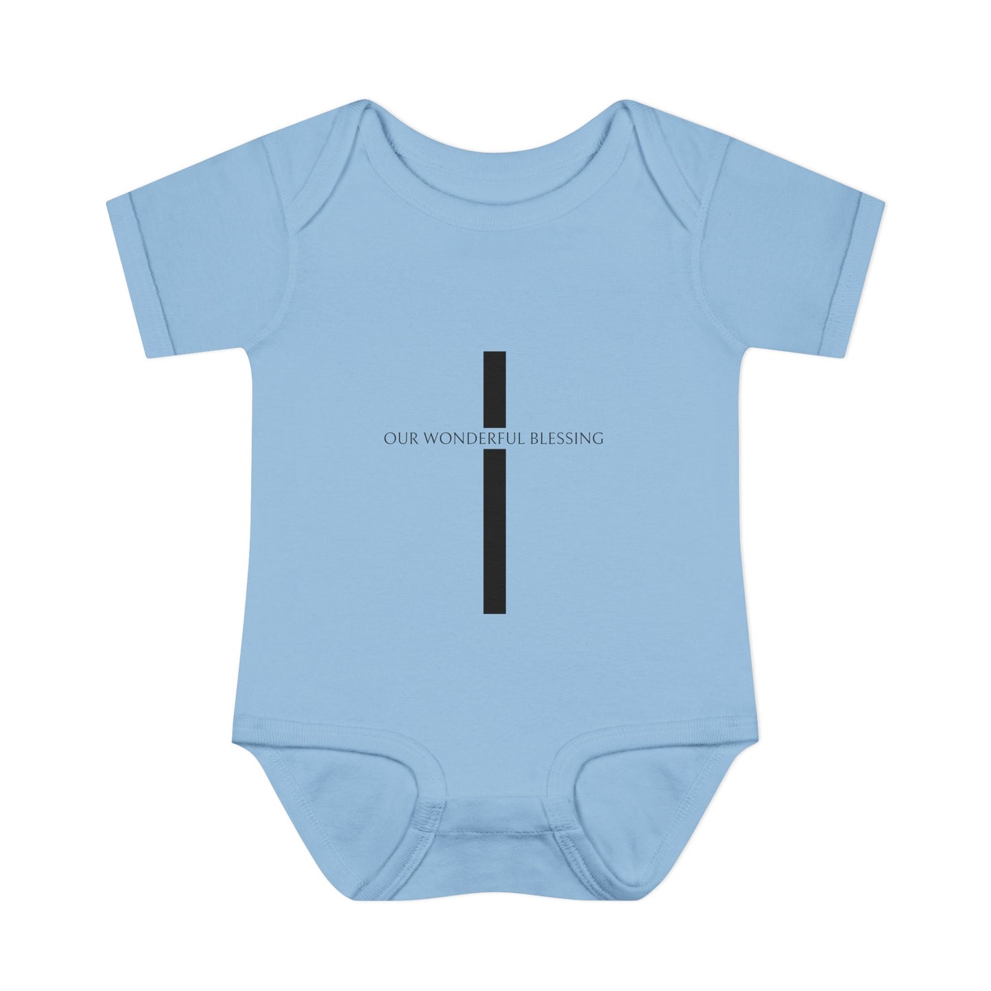 Our Wonderful Blessing Cross Baby Onesie