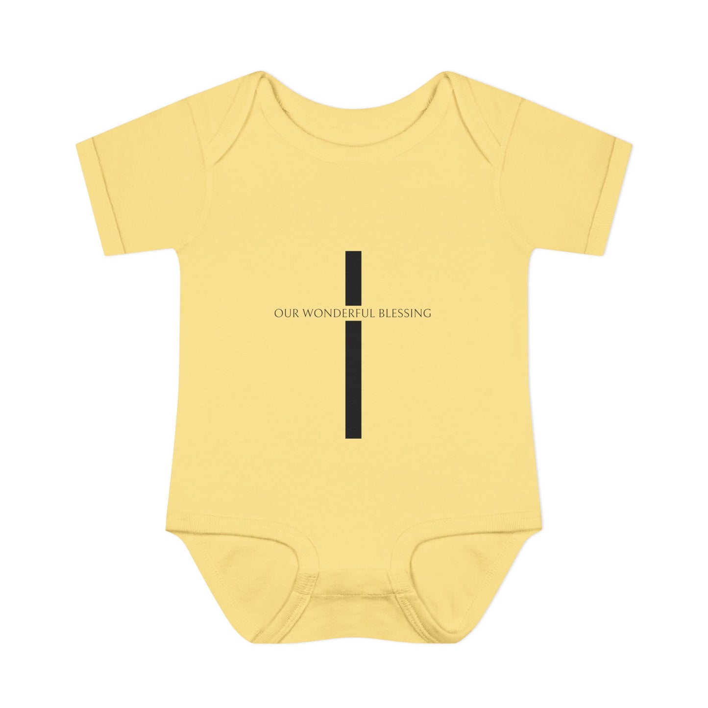 Our Wonderful Blessing Cross Baby Onesie