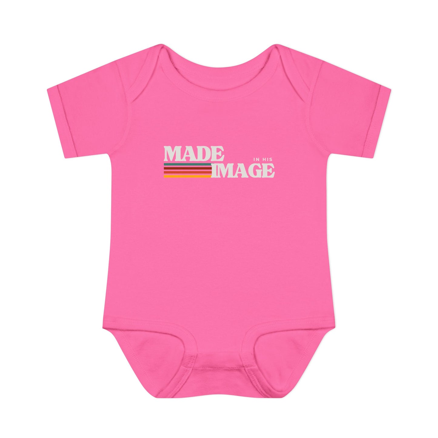 Made in His Image Rertro Baby Onesie