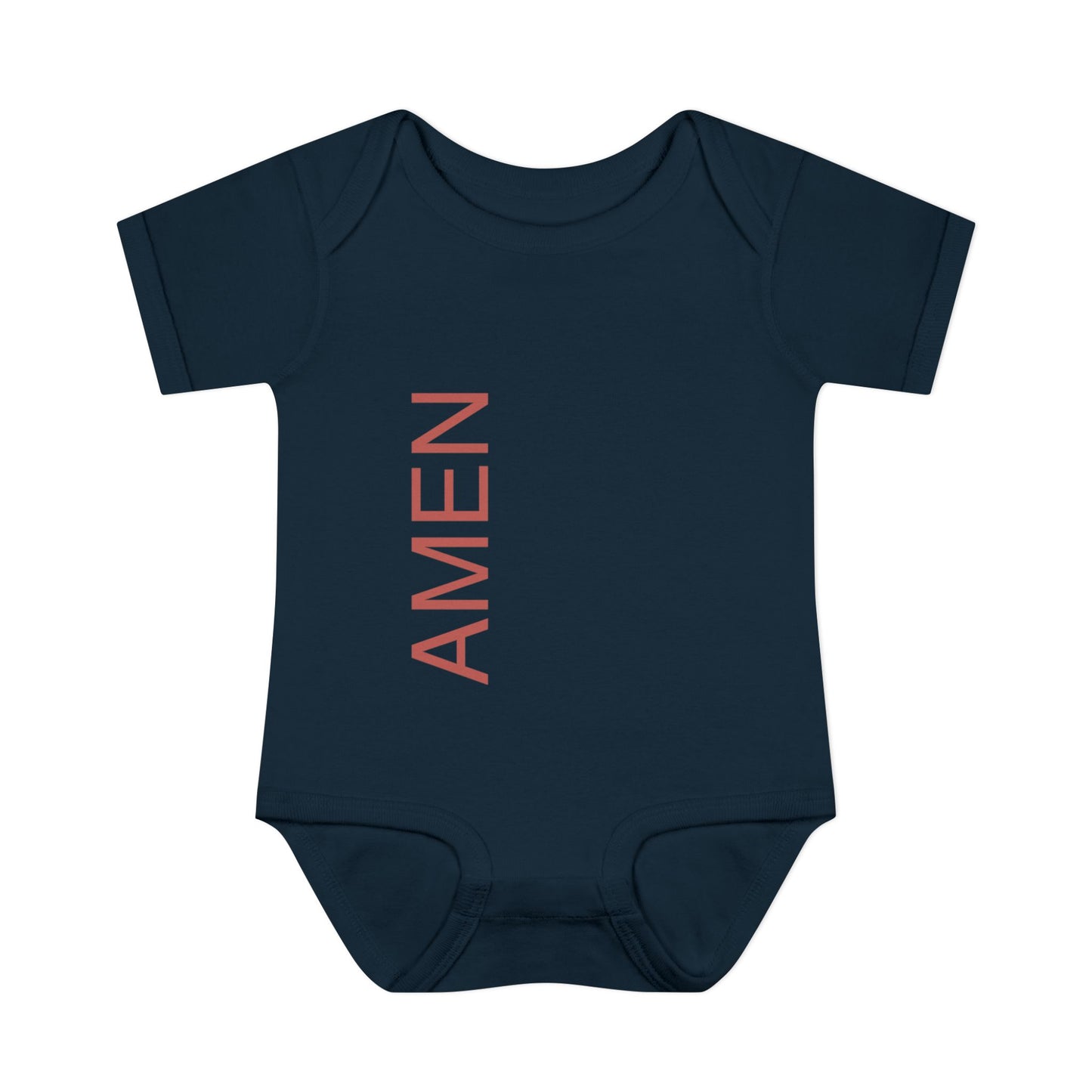Red AMEN Baby Onesie