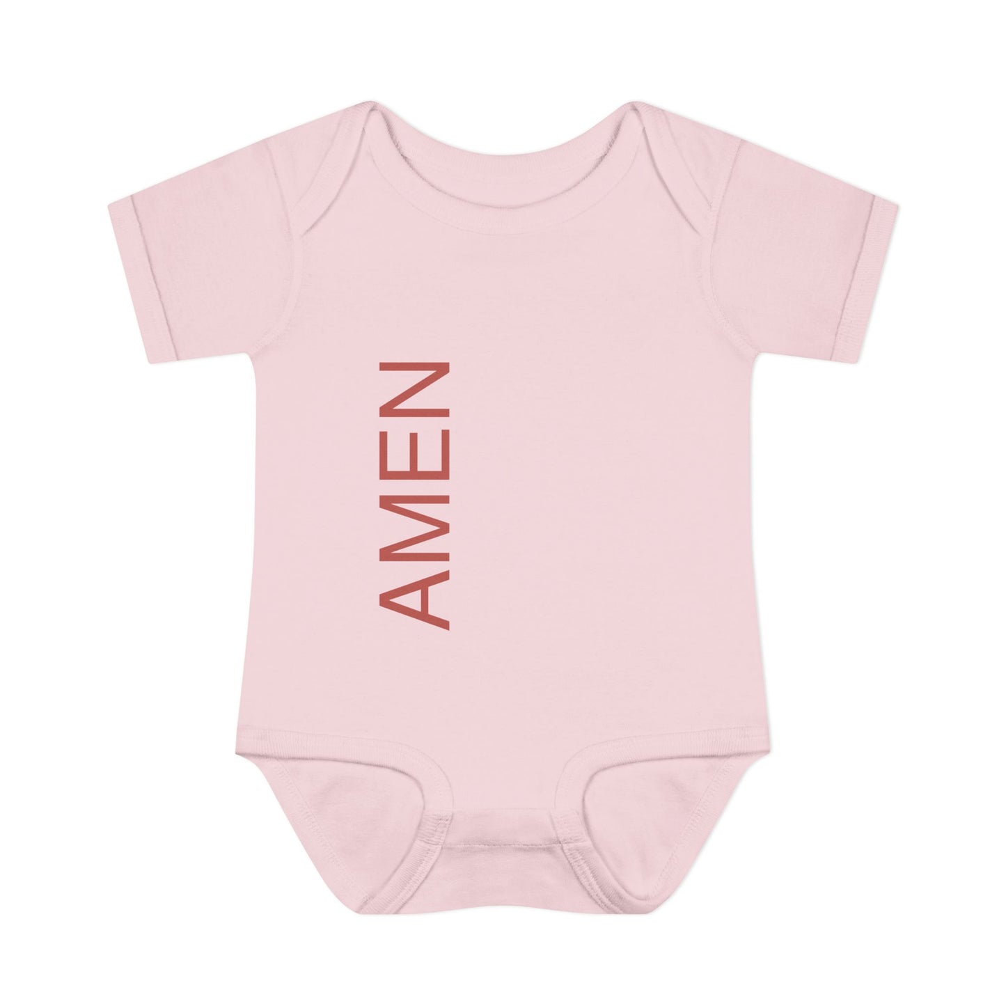 Red AMEN Baby Onesie