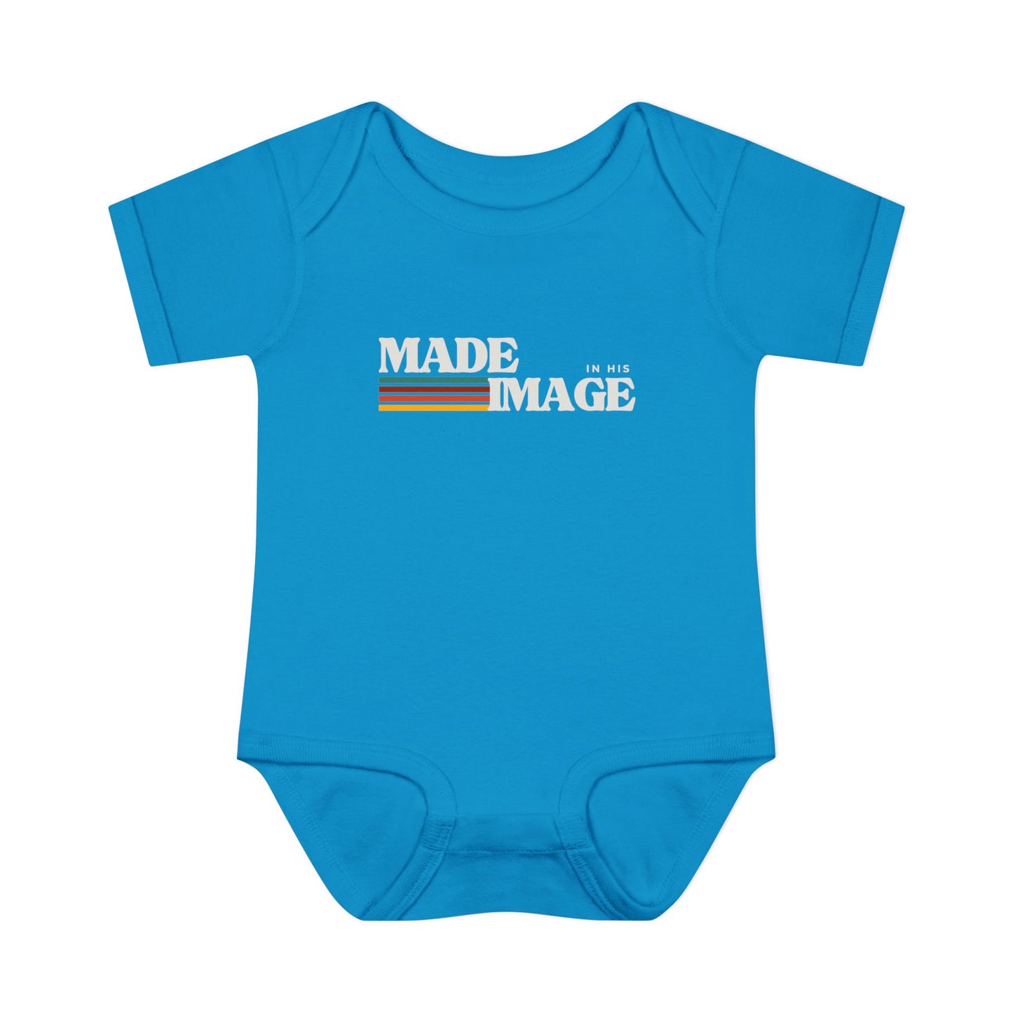Made in His Image Rertro Baby Onesie