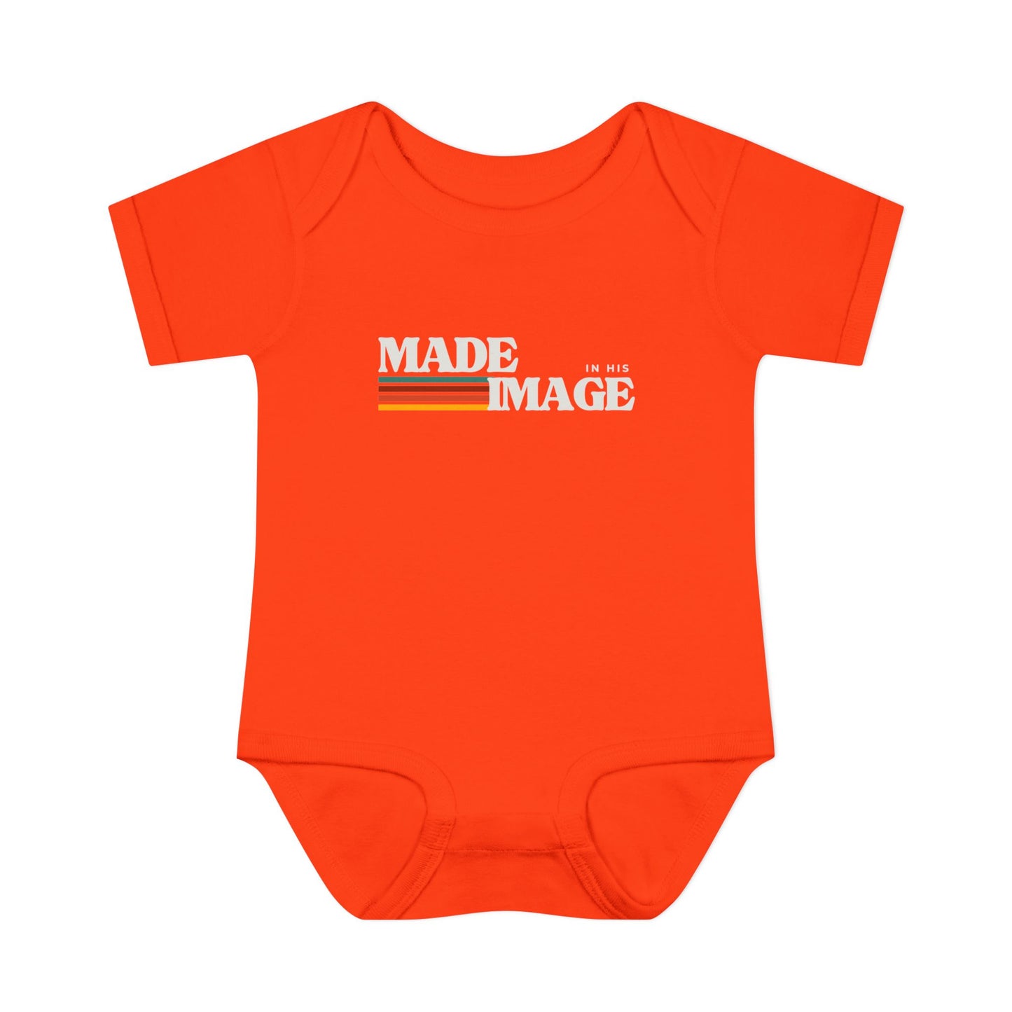 Made in His Image Rertro Baby Onesie