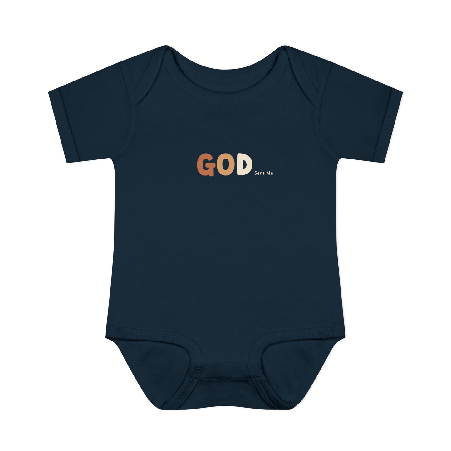 God Sent Me Earth Tones Baby Onesie
