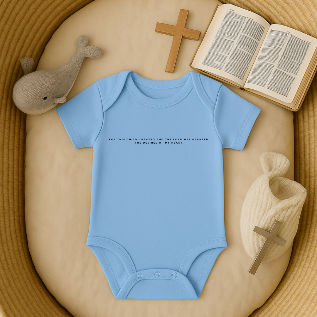 For this Child I prayed Minimalistic Baby Onesie