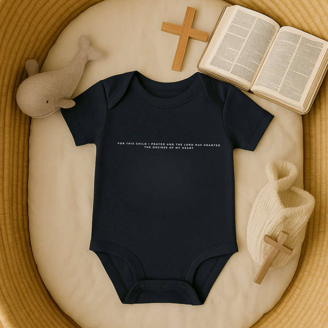 For this Child I prayed Minimalistic Baby Onesie