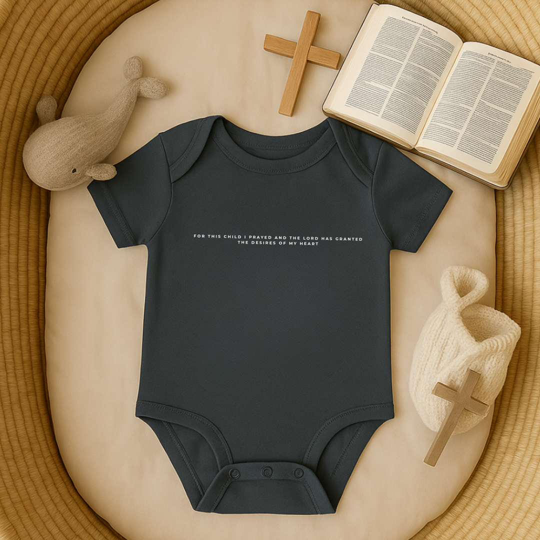 For this Child I prayed Minimalistic Baby Onesie