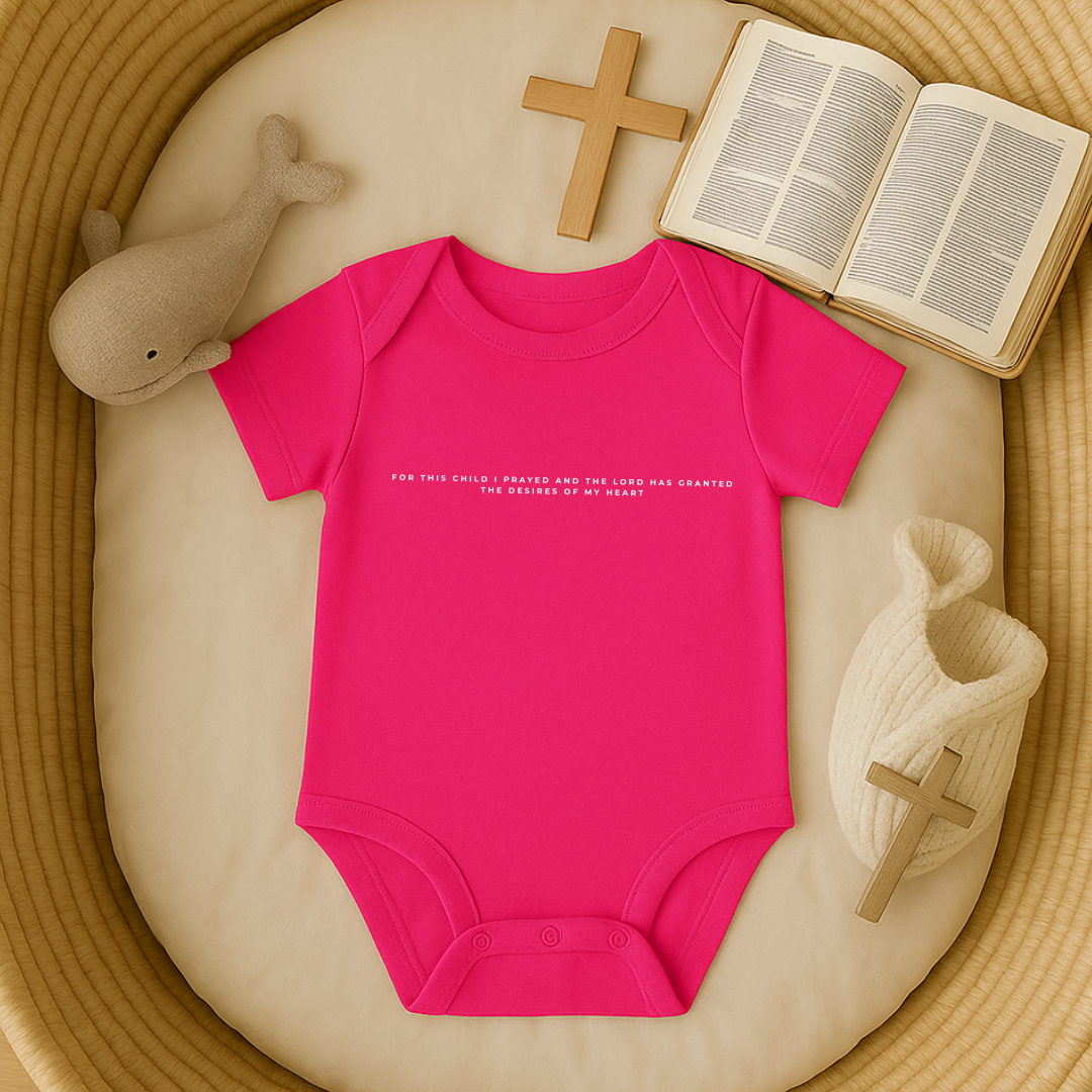 For this Child I prayed Minimalistic Baby Onesie