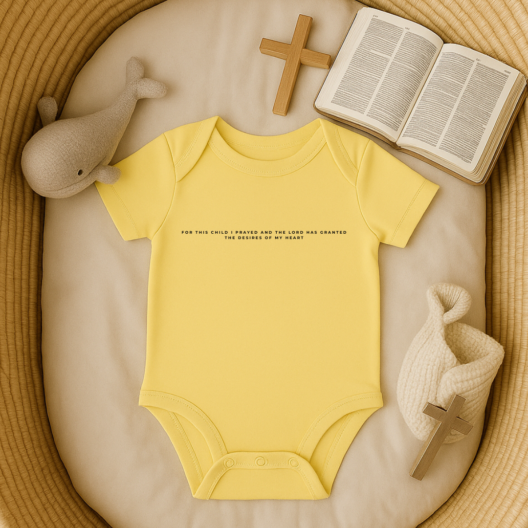 For this Child I prayed Minimalistic Baby Onesie